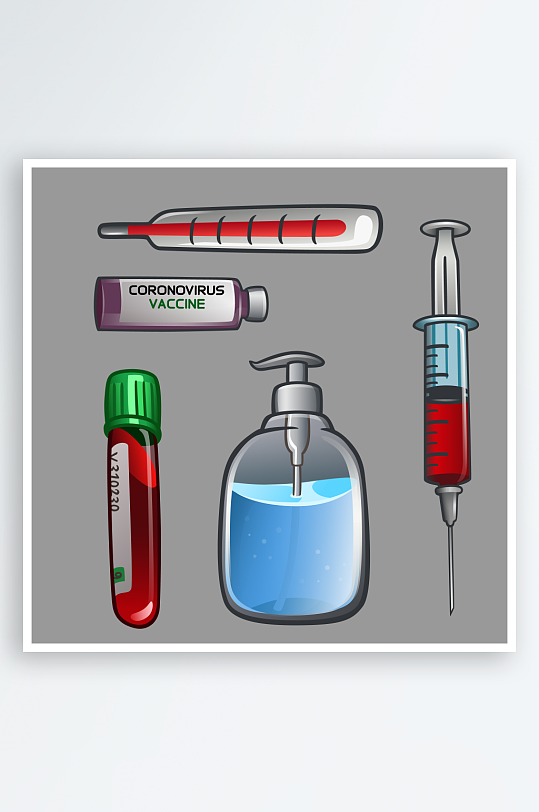 矢量医疗器官图标插画