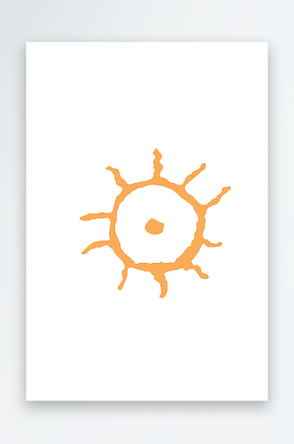 矢量太阳水彩图标素材