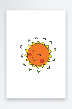 矢量卡通太阳图标素材