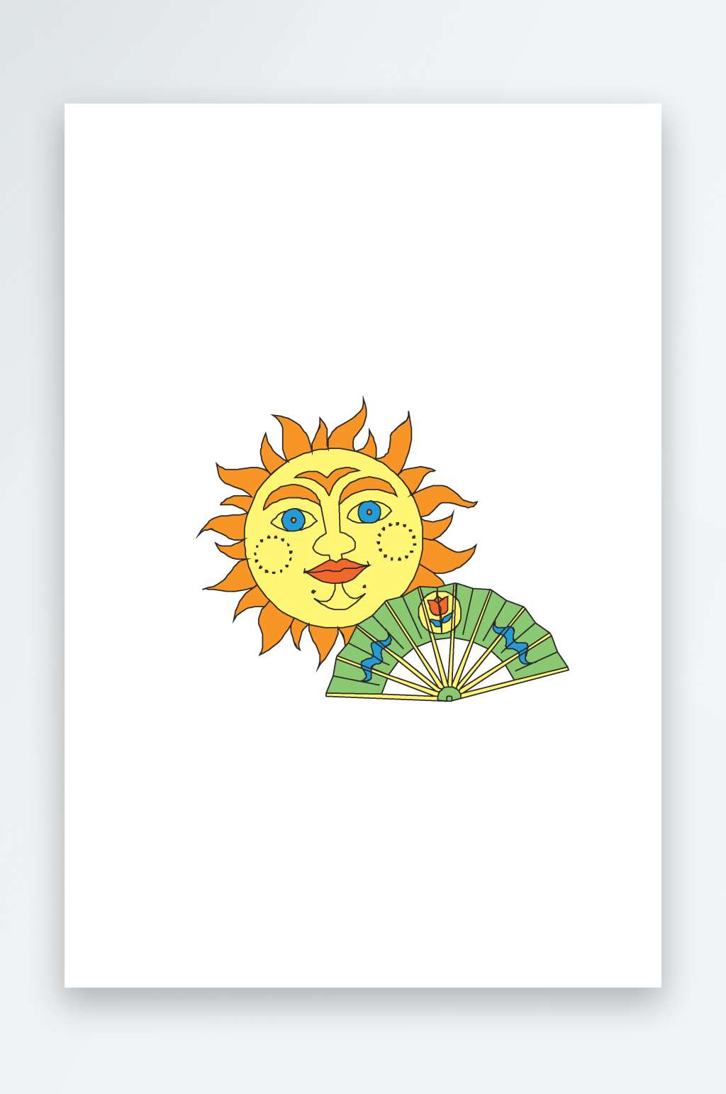 矢量太阳图标素材素材