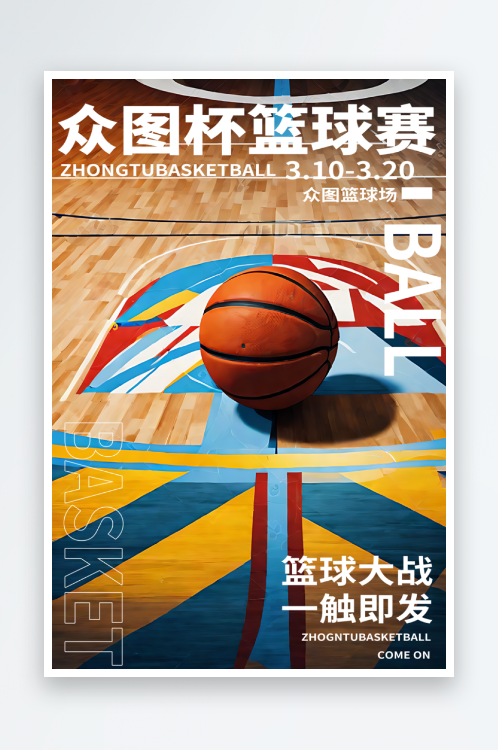 篮球比赛宣传摄影图海报素材