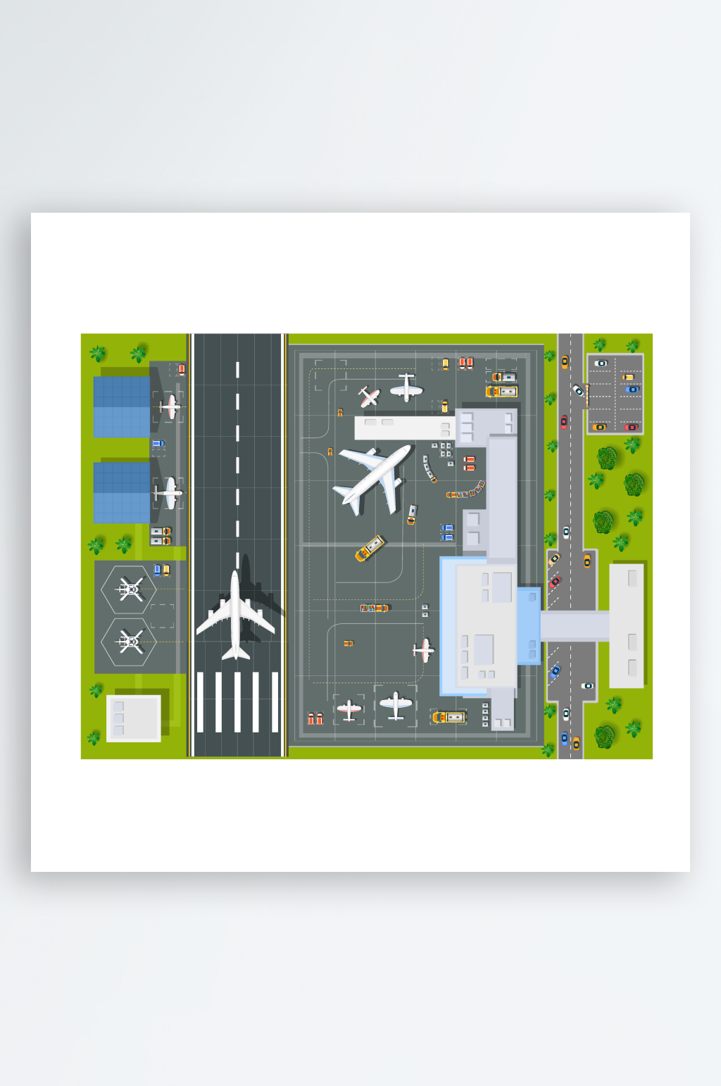 矢量建筑水彩插画素材素材