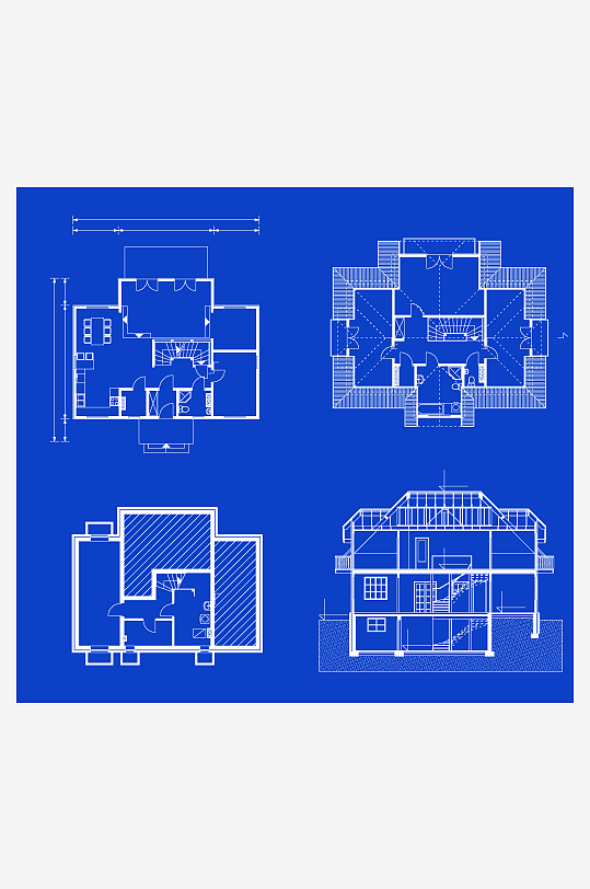 矢量建筑插画素材