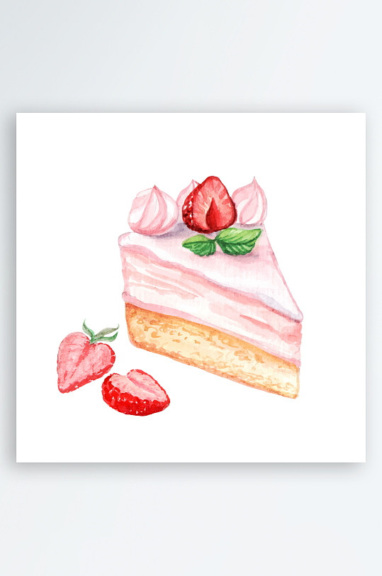矢量蛋糕甜品图标素材