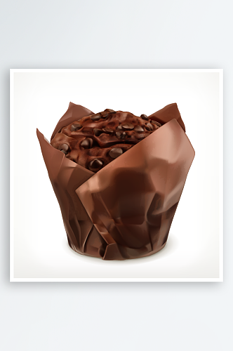 矢量巧克力甜品美食插画素材
