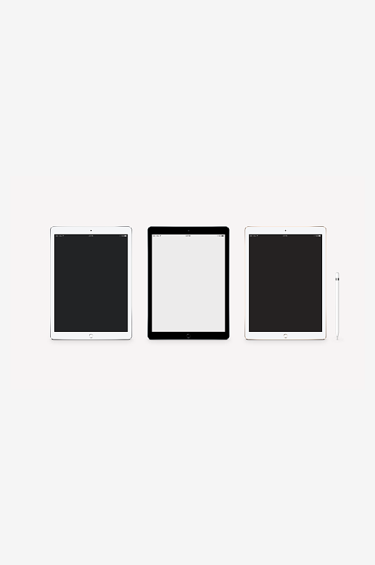 iPad网页样机设计展示模板