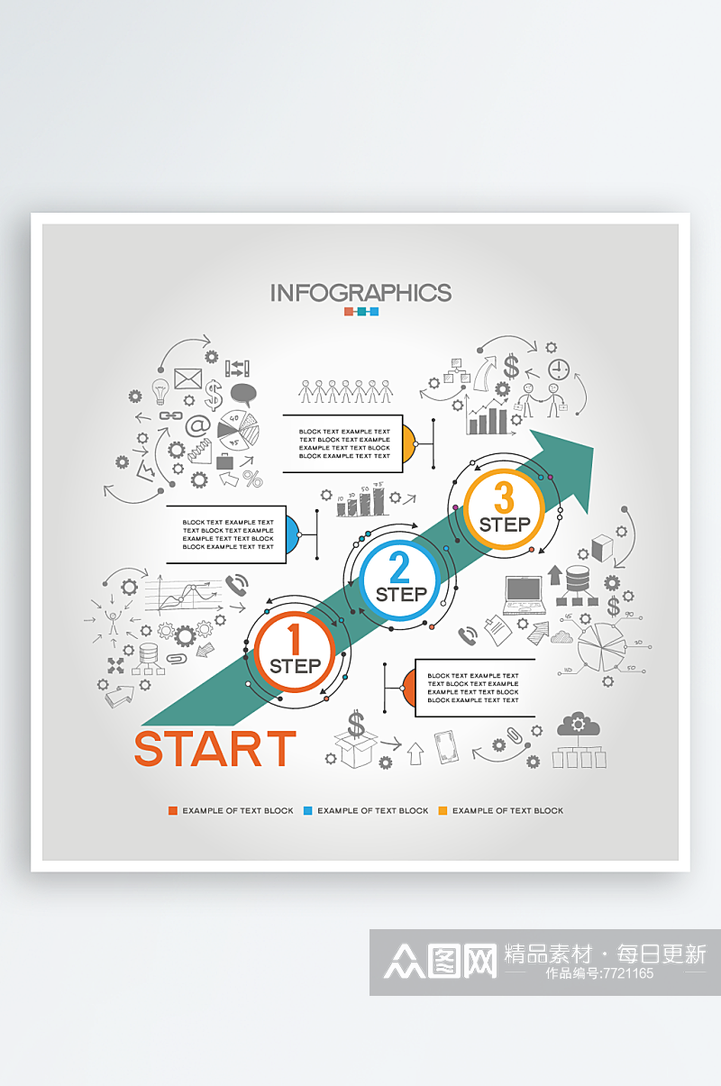 创意商务信息图表素材