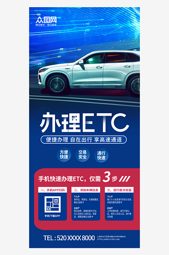 创意银行ETC办理宣传海报