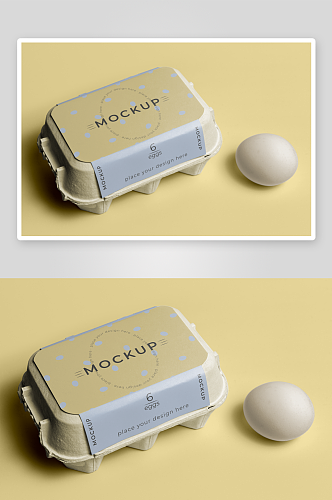 鸡蛋盒产品贴图样机