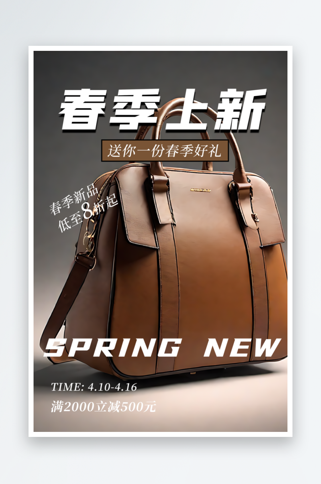 春天包包上新宣传海报素材