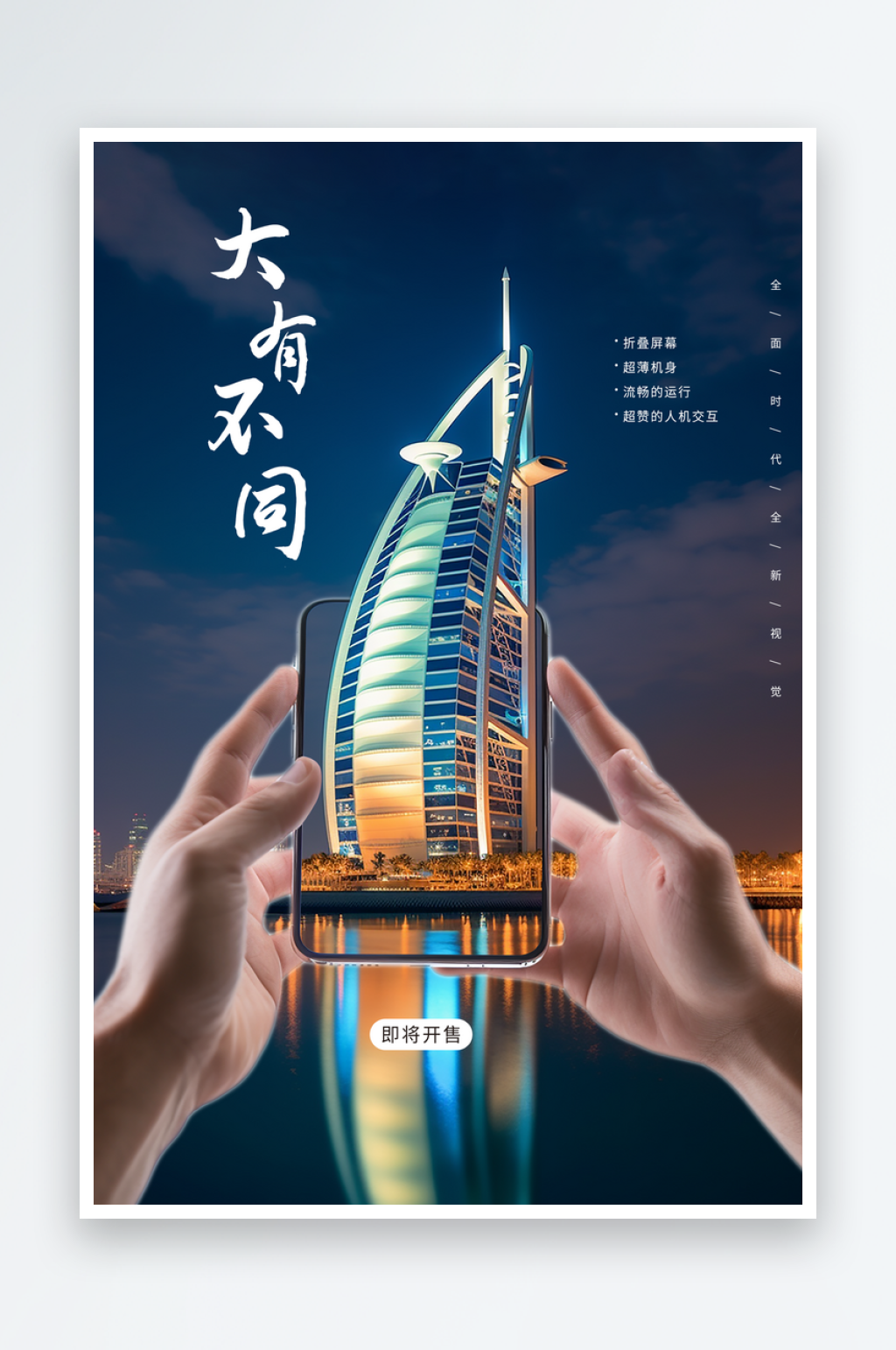 简约大气手机新品发布会海报素材