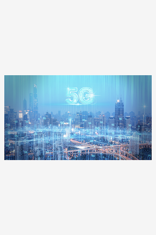 蓝色未来感科技背景模-众图网