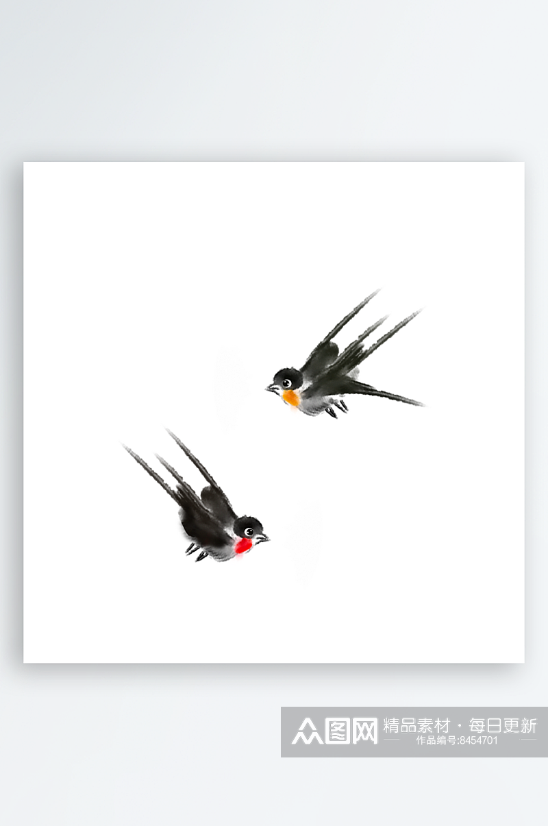 小鸟燕子元素素材海报展板素材