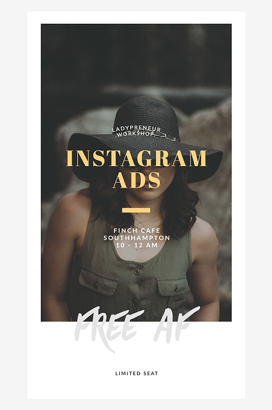 欧美北欧Ins风简约时尚杂志风海报排版