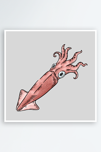 海鲜刺身美食手绘矢量剪贴画插图