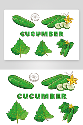 健康蔬菜卡通平面素材