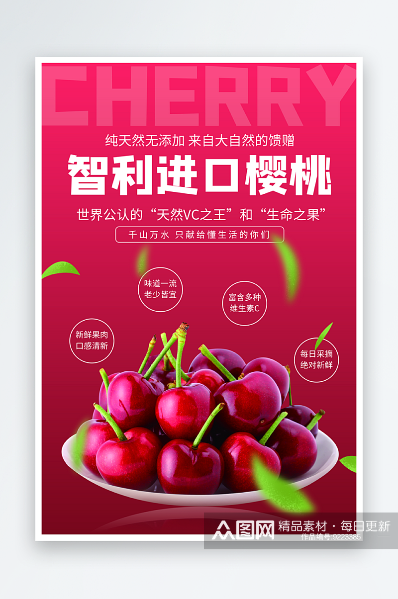 夏季冰凉冰饮营养果汁水果商场超市促销海报素材