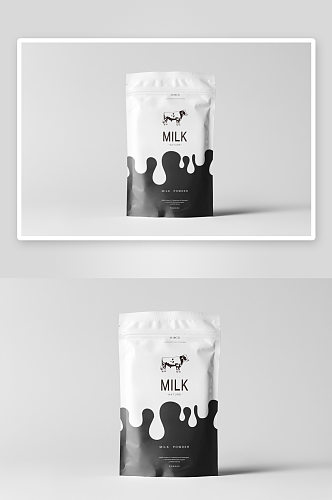 牛奶饮料瓶包装盒贴图饮料样机模型