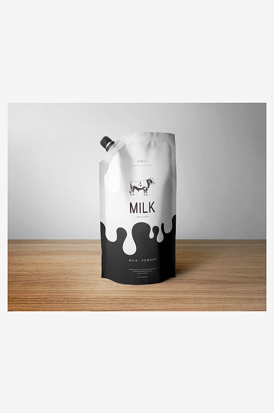 牛奶饮料瓶包装盒贴图饮料样机模型