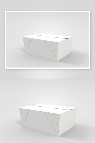 箱子包装样机模型效果图