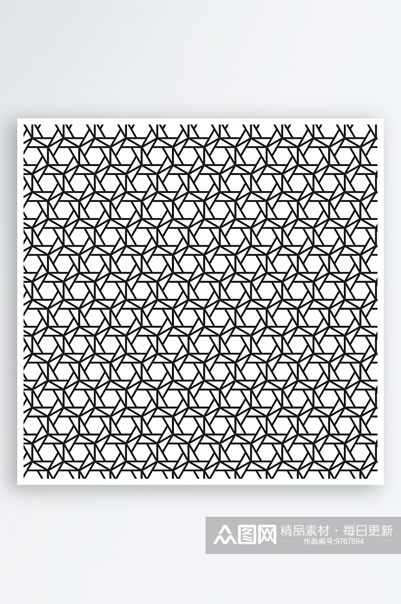 现代抽象黑白几何图案底纹背景素材