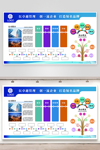 企业简介展板海报