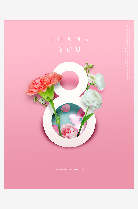 水彩花卉促销宣传海报模板