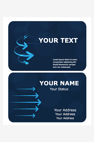企业通用名片矢量模板