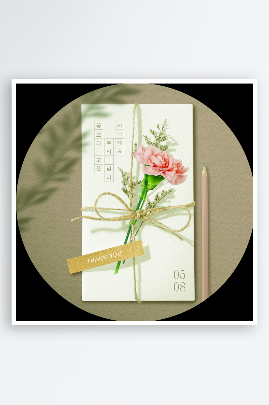 高清花卉圆形装饰画素材