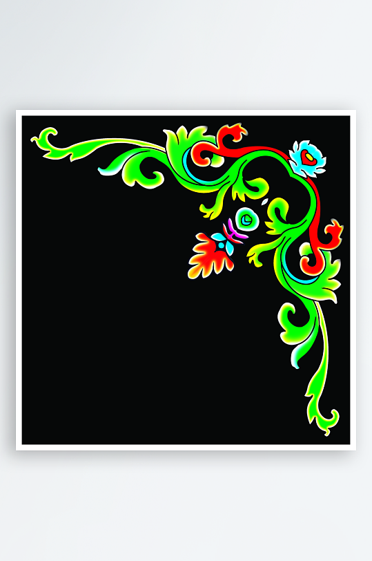 古典花纹 国风 角纹 中国风花纹 花藤纹