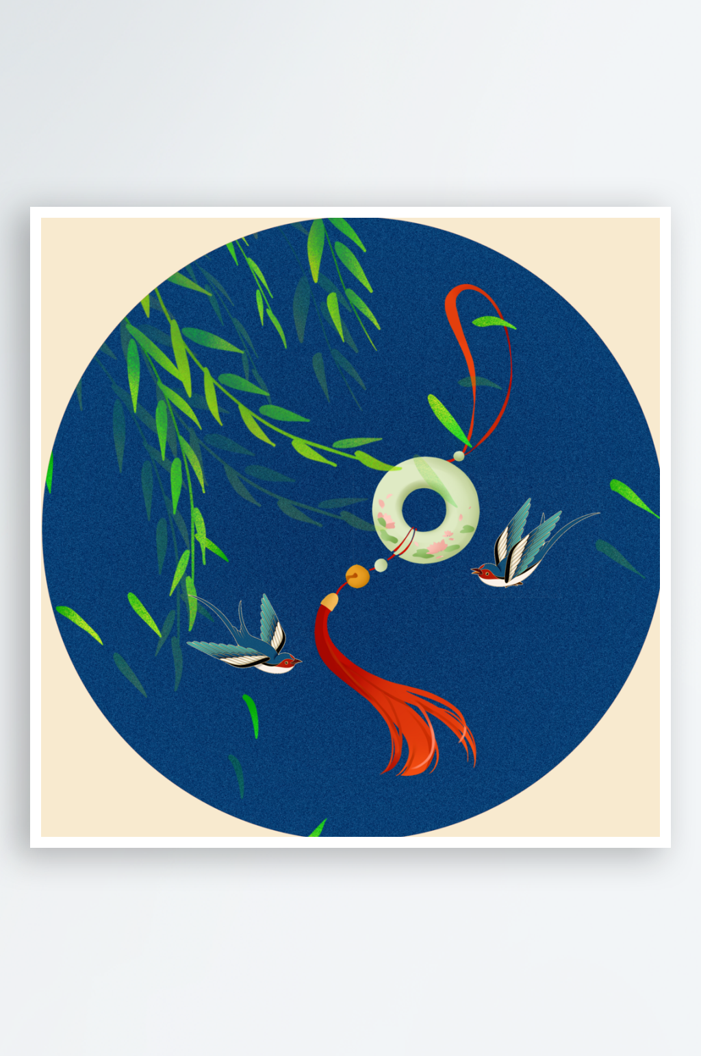 水彩花卉风景画装饰画素材