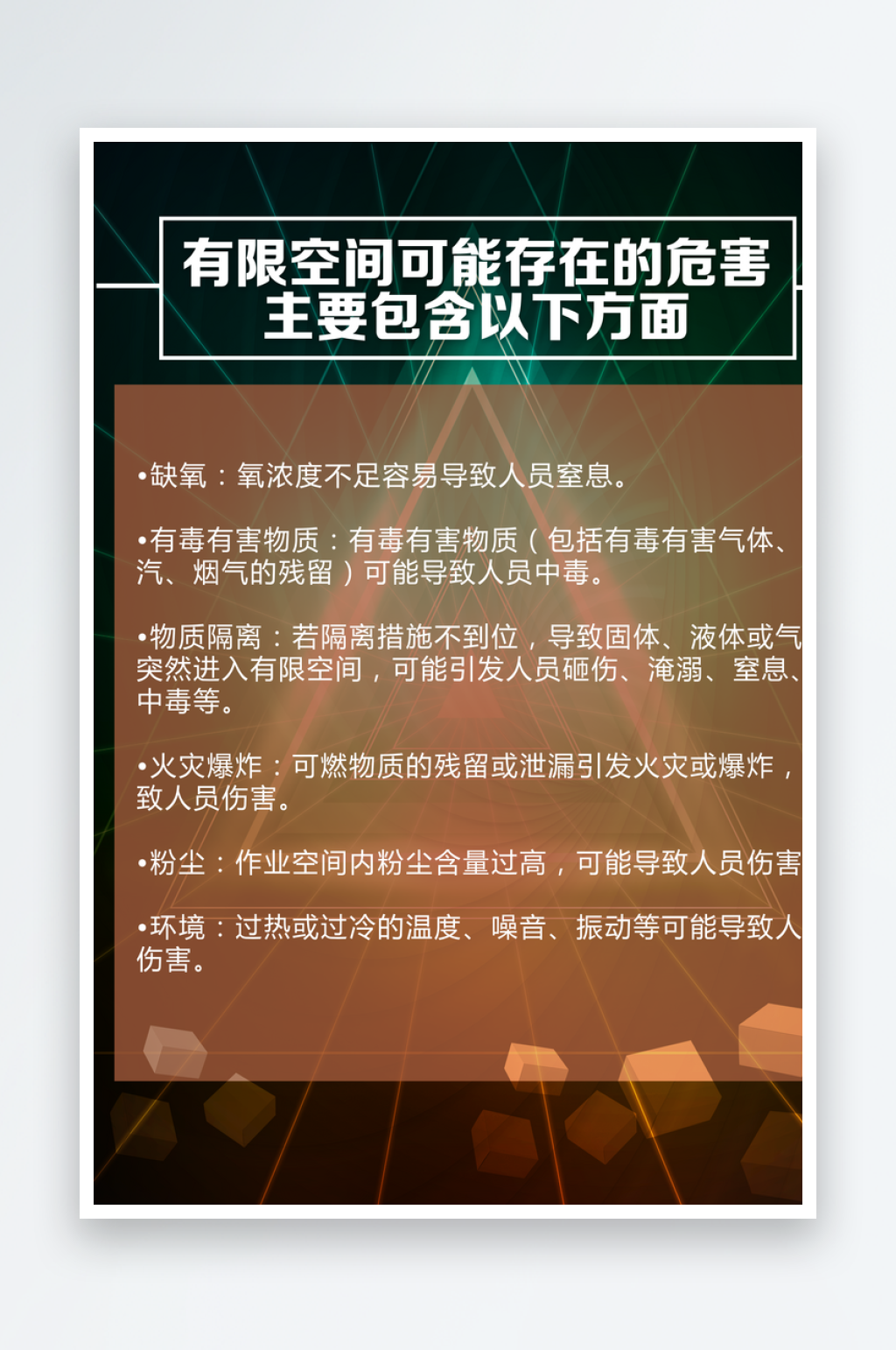 有限空间作业注意事项素材