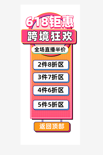 618活动钜惠直播侧栏