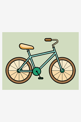 自行车卡通插画北京