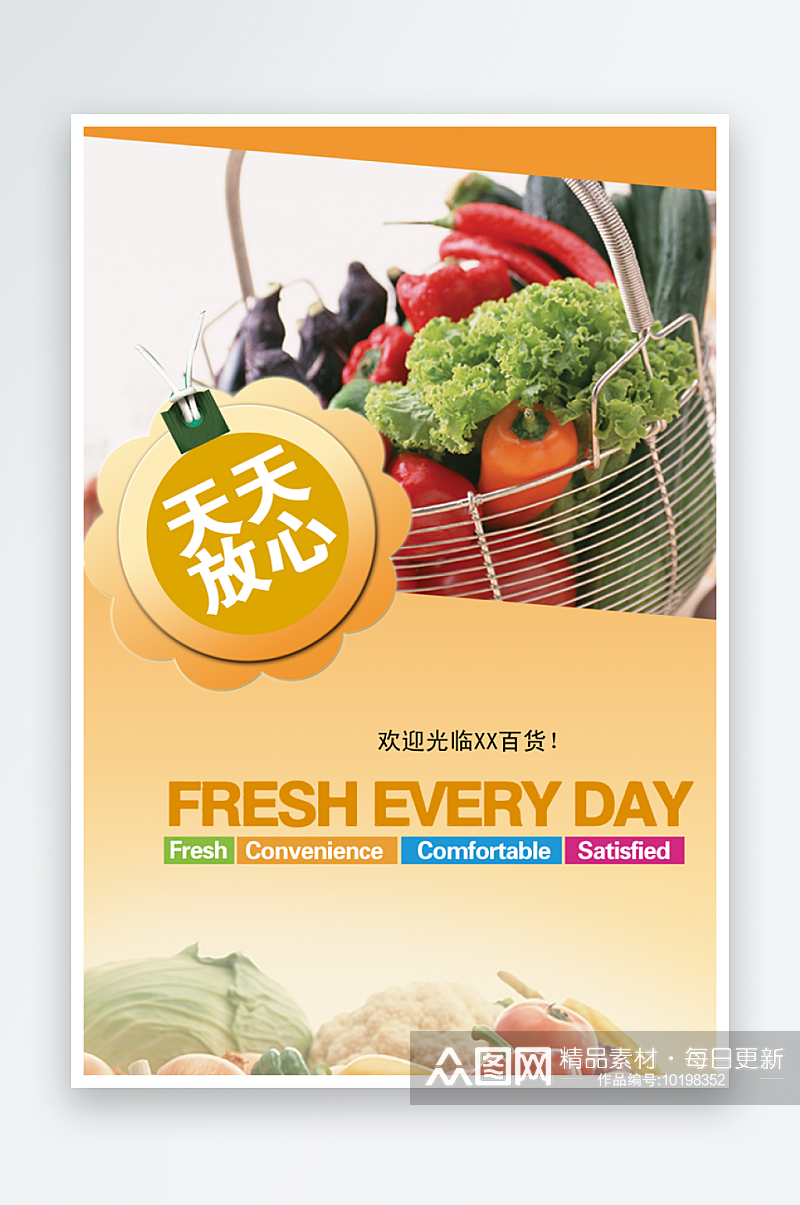 最新原创新鲜果蔬宣传海报素材