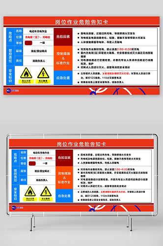 快递岗位作业危险告知卡