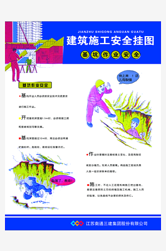 建筑工地安全挂图