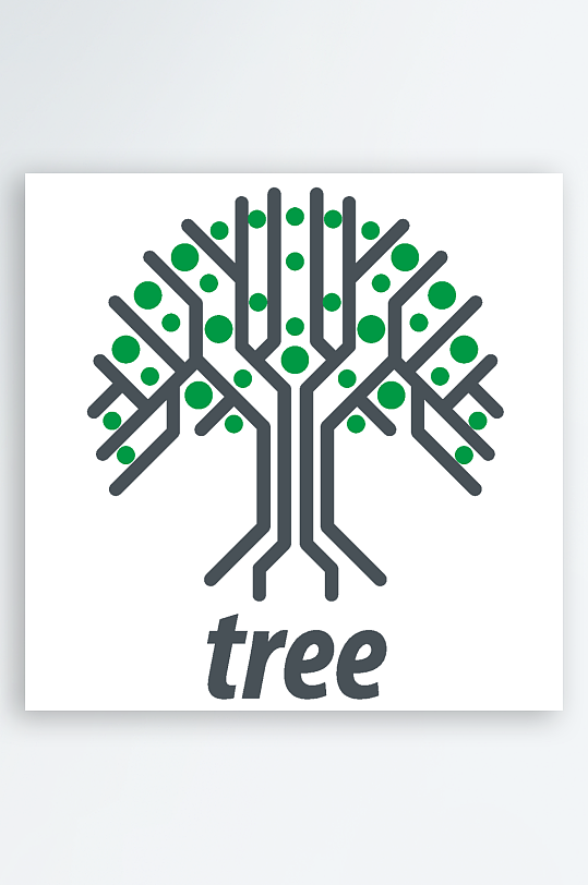 教育矢量树公司标志logo