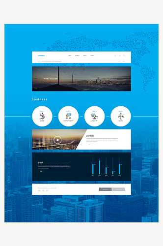 企业公司网站网页设计首页效果图