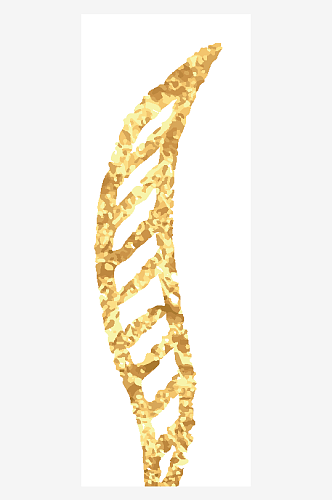 漂亮金色烫金金箔装饰物素材包AI矢量素