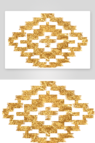 漂亮金色烫金金箔装饰物素材包AI矢量素材