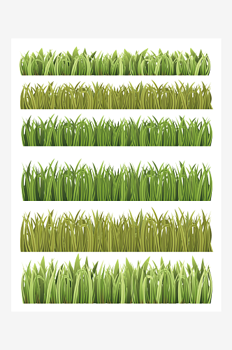 草丛手绘矢量图素材