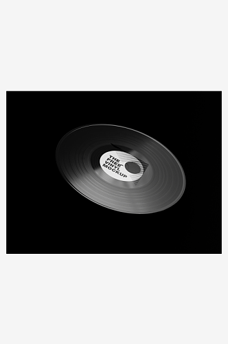 高端黑胶唱片碟片样机