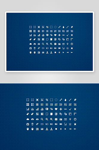 像素微型UI图标集PSD