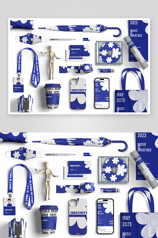 整套VI智能样机智能贴图广告-众图网