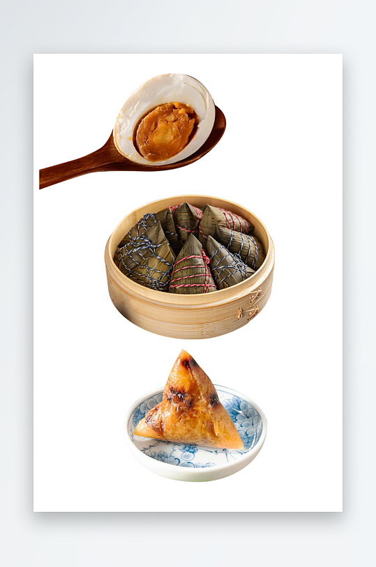 中國節(jié)日端午粽子鴨蛋海報元素