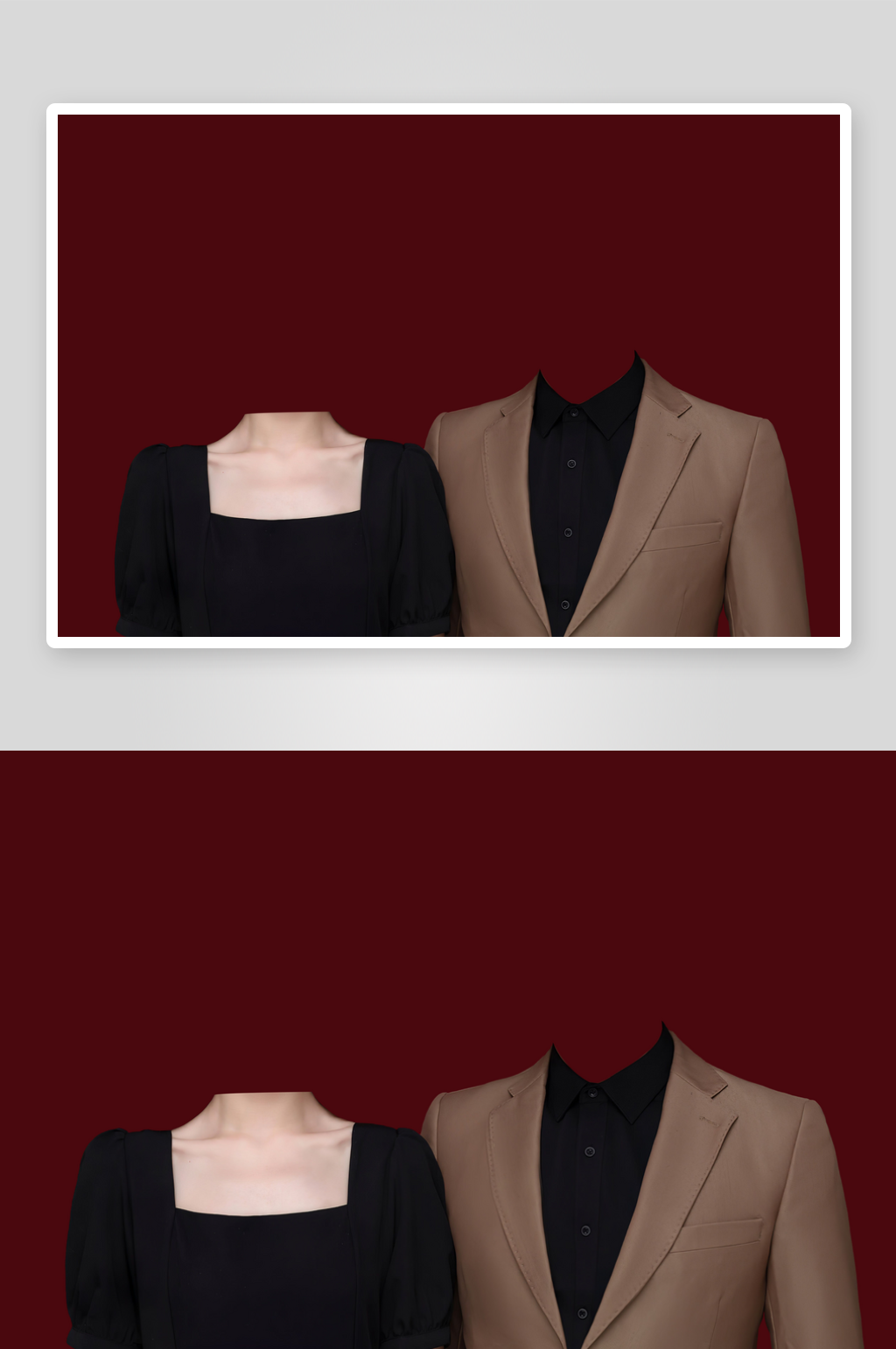 结婚照结婚证件照换服装免扣素材素材