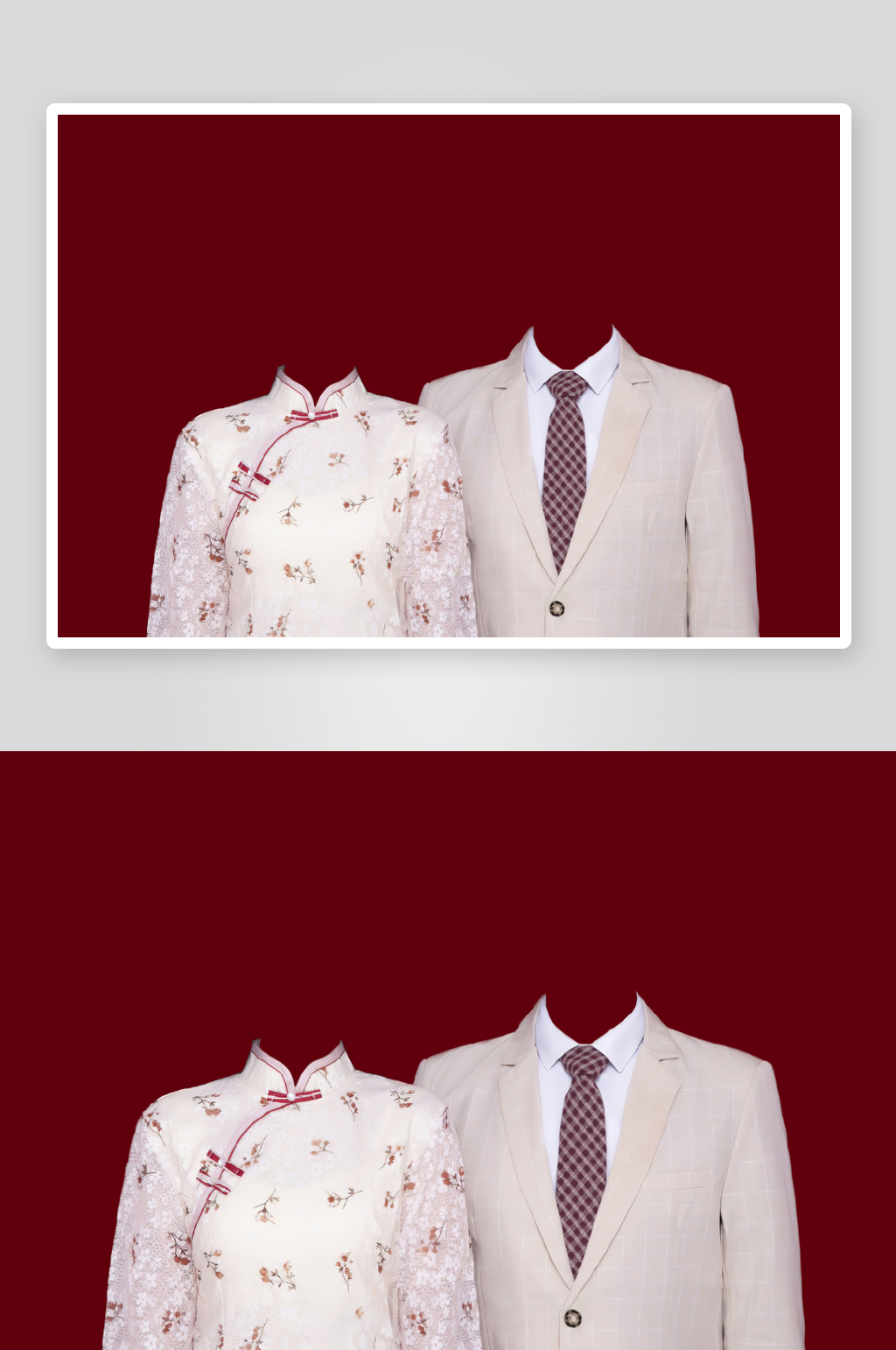 结婚照结婚证件照换服装免扣素材证件照服装素材