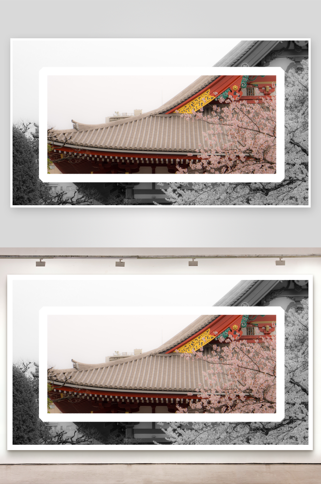 日本旅游风景画艺术装饰画素材