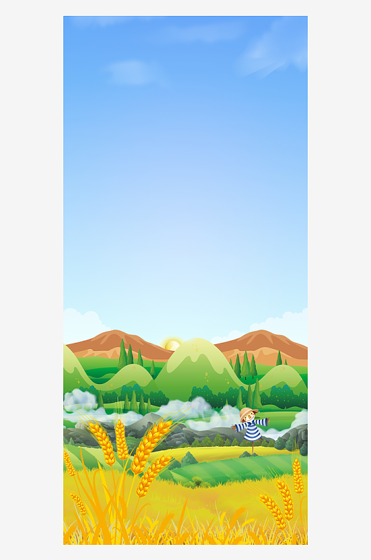 芒種二十四節(jié)氣背景素材
